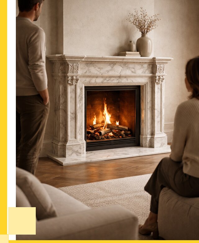 Мраморные камины под ключ в Тайшете от 259625 р. | ЭриданТшт