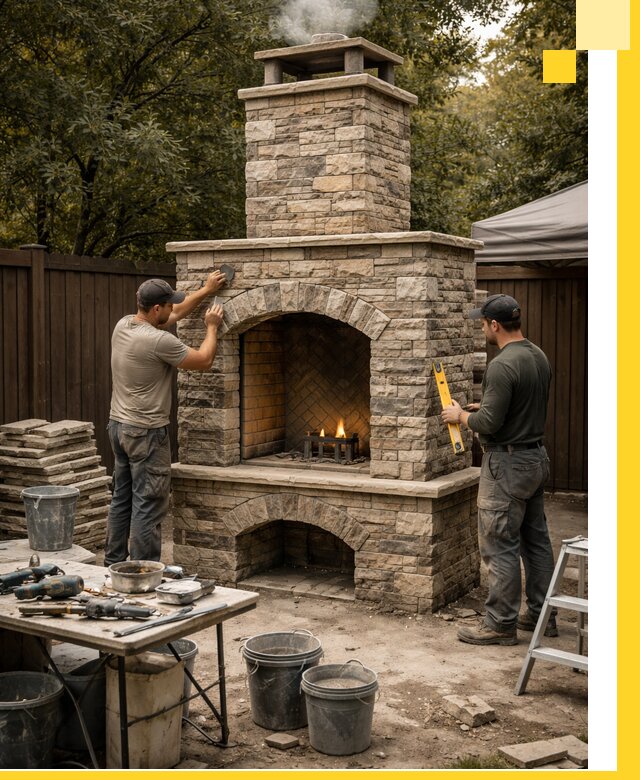 Проектирование и установка уличных каминов в Тайшете