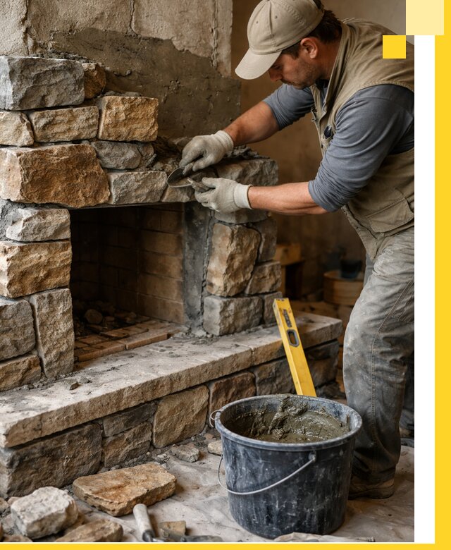 Изготовление и установка каменных каминов под ключ в Тайшете