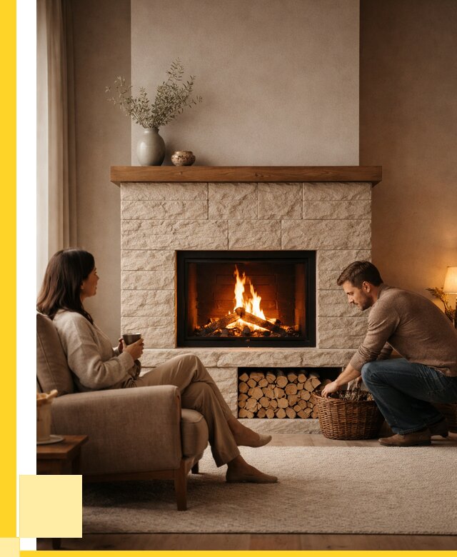 Камины для дома в Тайшете под ключ от 155775 р. | ЭриданТшт