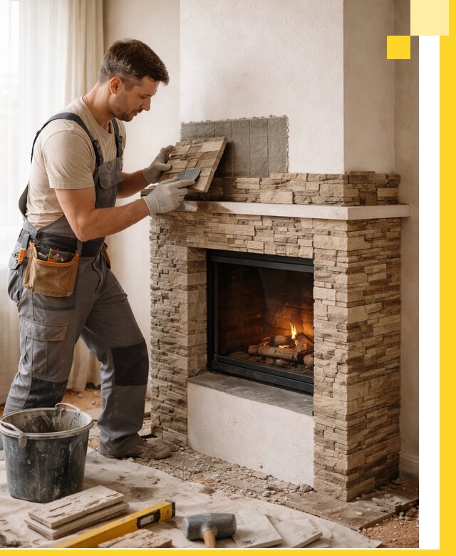 Изготовление и монтаж каминов для дома под ключ в Тайшете