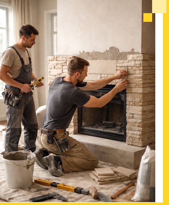 Установка и монтаж каминов для загородного дома в Тайшете