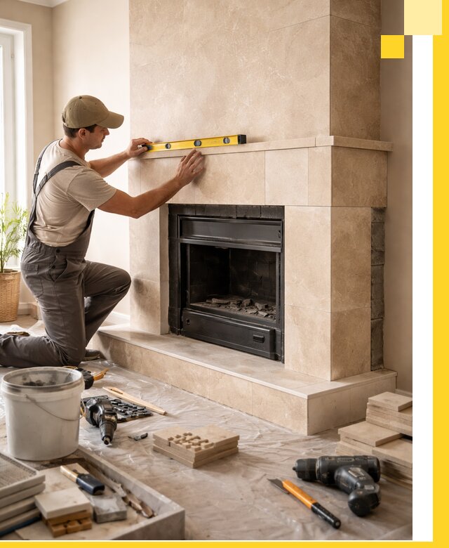 Установка и монтаж каминов в частном доме под ключ в Тайшете