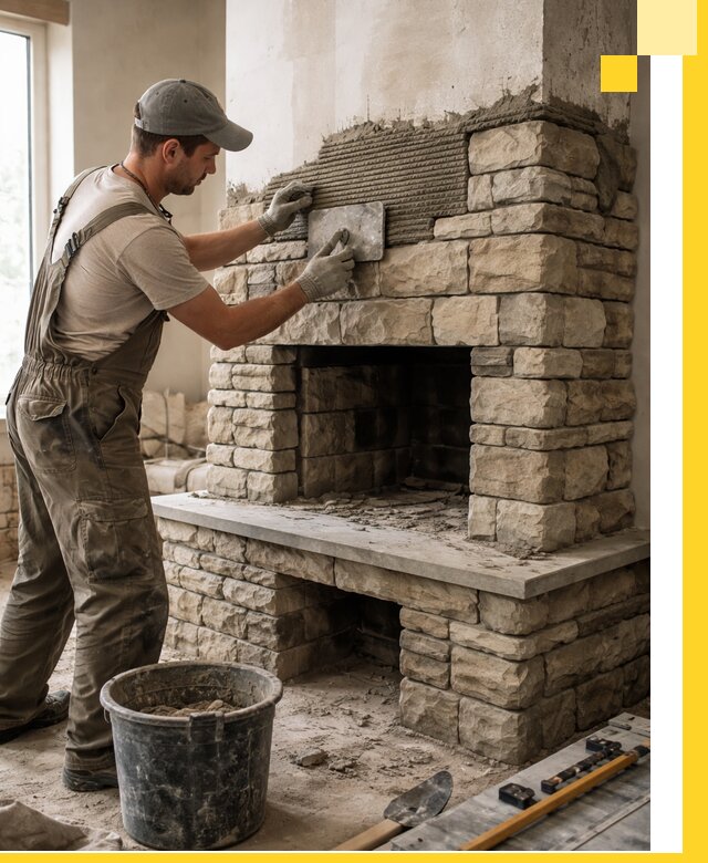 Строительство каминов под ключ в Тайшете от проектирования до монтажа