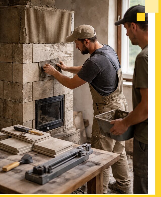 Профессиональная облицовка печей в Тайшете: керамика и камень