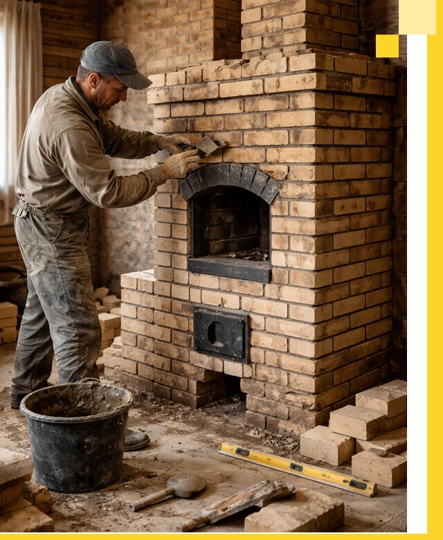 Кирпичные печи под ключ в Тайшете: проектирование и кладка