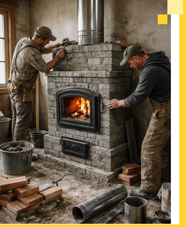 Производство, поставка и монтаж дровяных печей в Тайшете