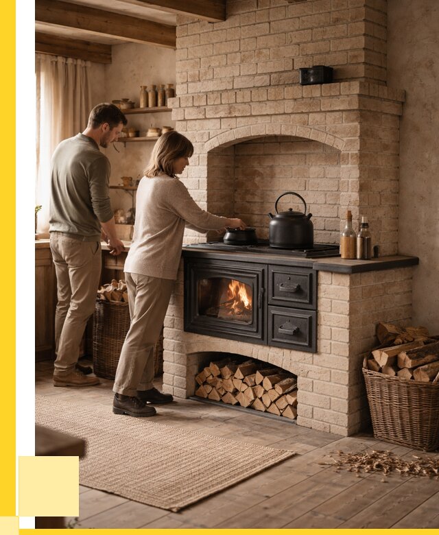 Печи с плитой в Тайшете от 46733 р. | ЭриданТшт — кирпичная печь