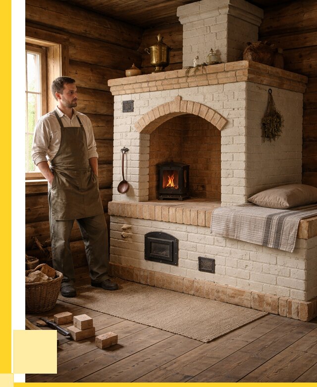 Русские печи с лежанкой под ключ в Тайшете от 155775 р. ЭриданТшт