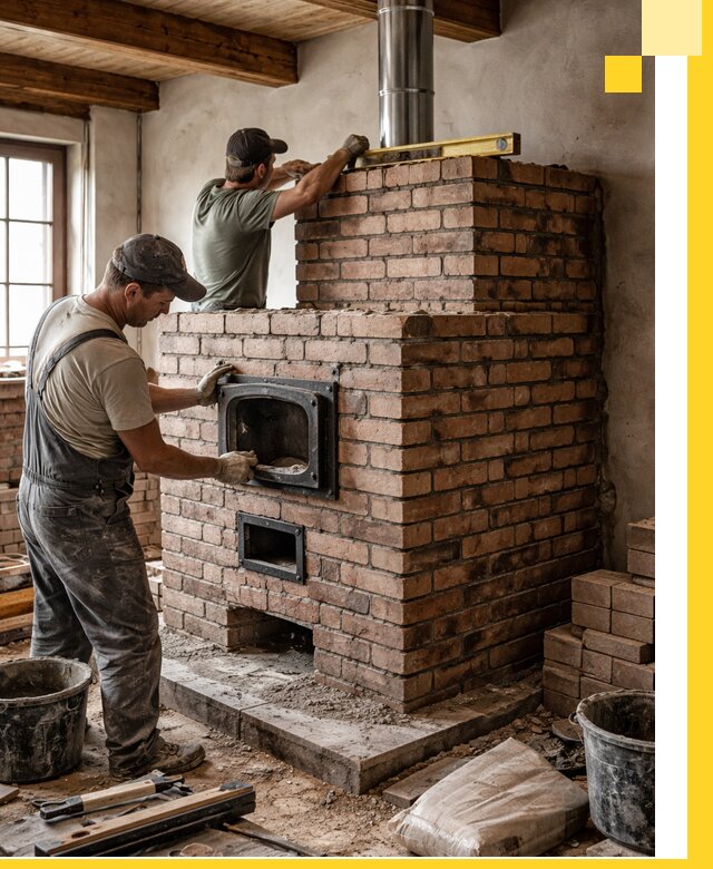 Печи для загородного дома под ключ в Тайшете — монтаж и сервис