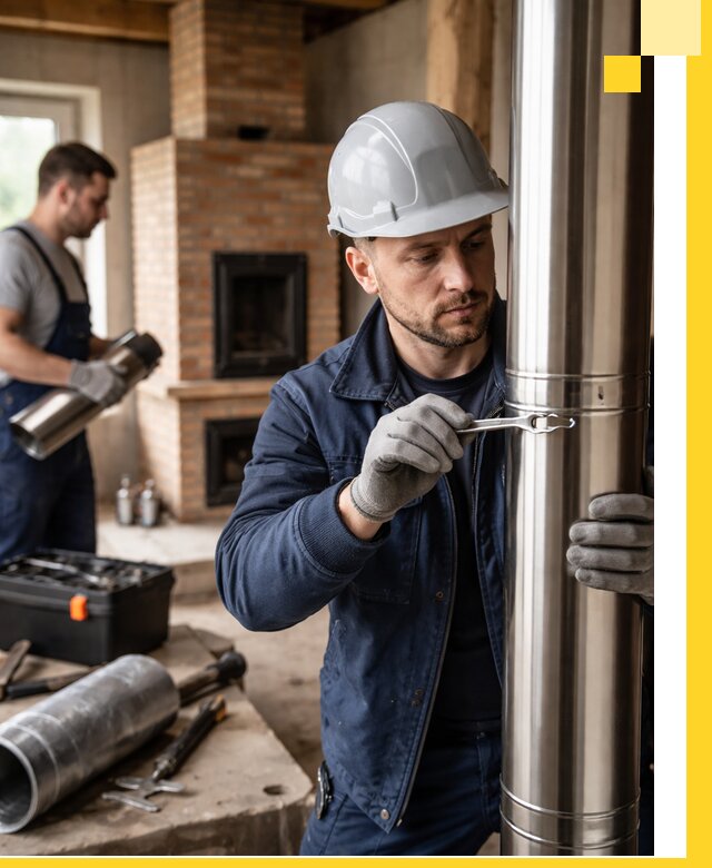 Профессиональный монтаж дымоходов для печей в Тайшете