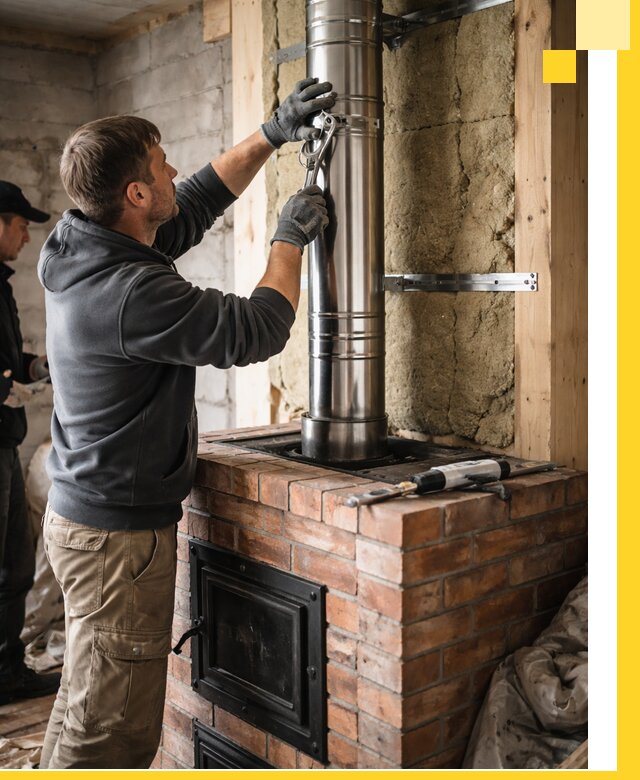 Изготовление и монтаж печей и дымоходов под ключ в Тайшете