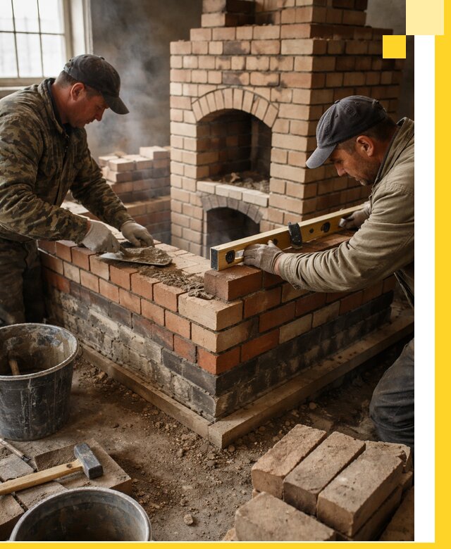 Изготовление и монтаж печей и каминов из кирпича в Тайшете