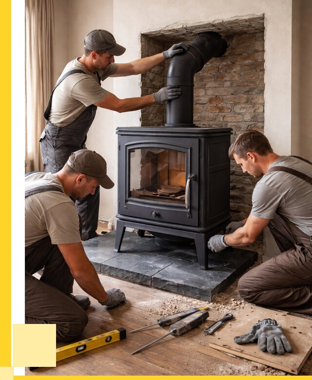 Монтаж печи камина в частном доме в Тайшете от 25963 р. | ЭриданТшт