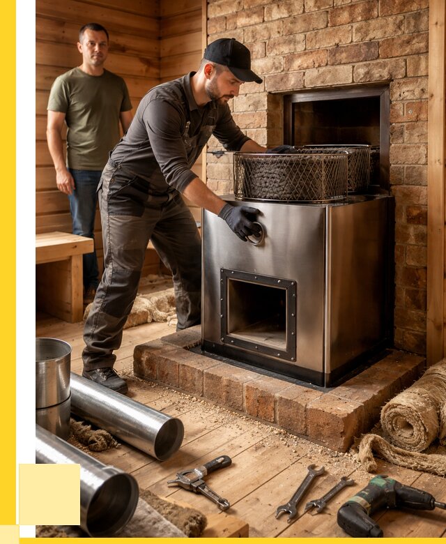 Монтаж банных печей под ключ в Тайшете от 18693 р., ЭриданТшт