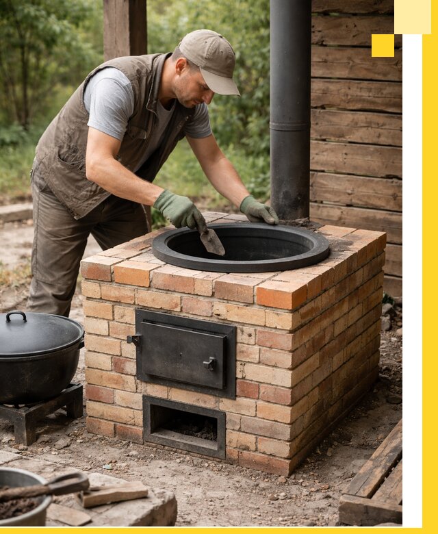 Изготовление и установка печей для казана в Тайшете под ключ