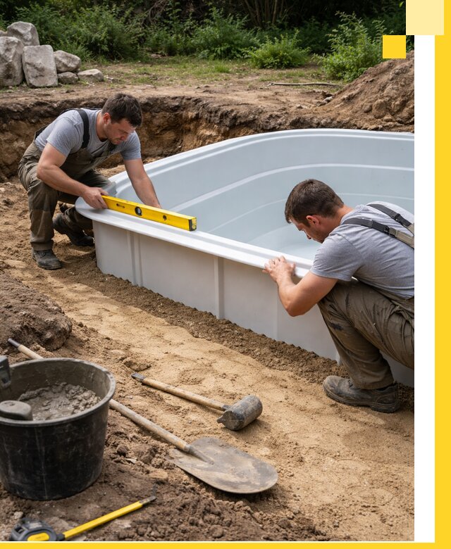 Производство и установка пластиковых бассейнов в Тайшете под ключ