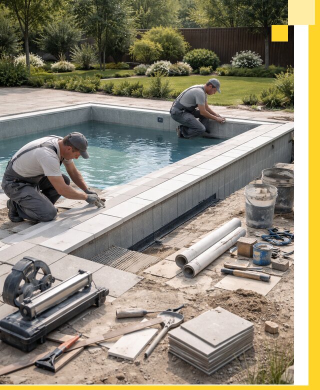 Строительство открытых бассейнов под ключ в Тайшете профессионально