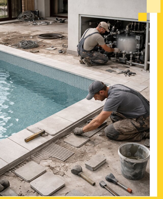 Строительство и монтаж бассейнов в коттедже в Тайшете