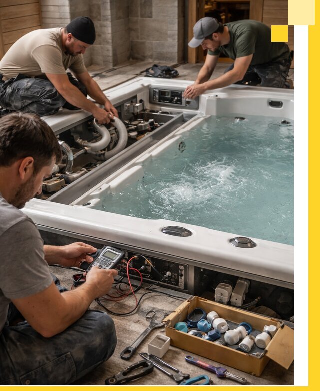 Гидромассажные бассейны под ключ в Тайшете, дизайн и монтаж