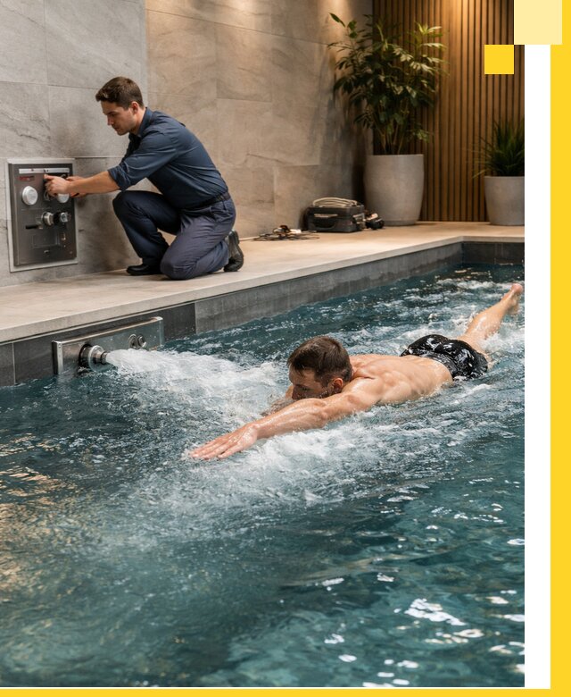 Проектирование и монтаж бассейнов с противотоком в Тайшете