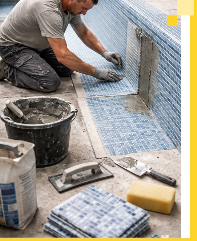 Укладка и ремонт мозаики для бассейнов под ключ в Тайшете