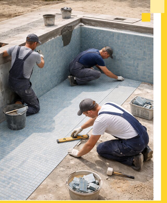 Укладка и установка плитки для бассейнов под ключ в Тайшете