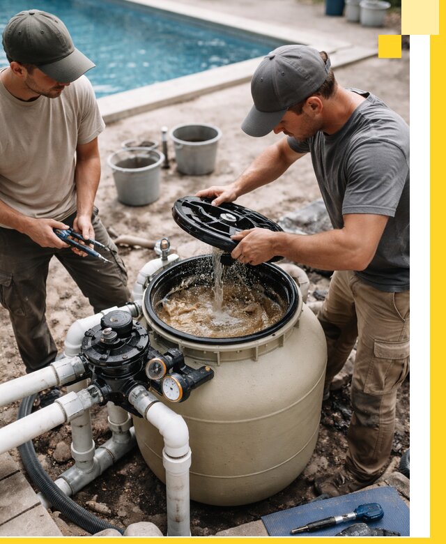 Установка и обслуживание песочных фильтров для бассейнов в Тайшете