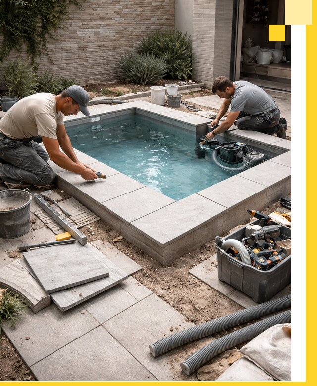 Мини бассейны под ключ в Тайшете, дизайн и установка