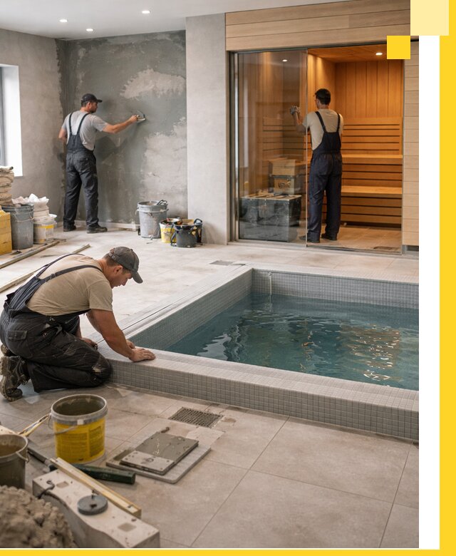 Проектирование и строительство сауны с бассейном в Тайшете