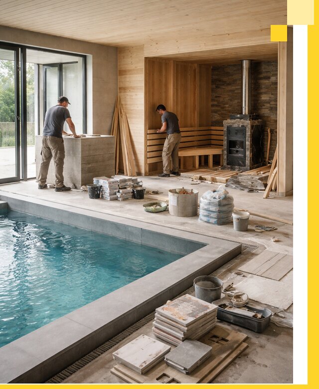 Проектирование и строительство бань с бассейном в Тайшете