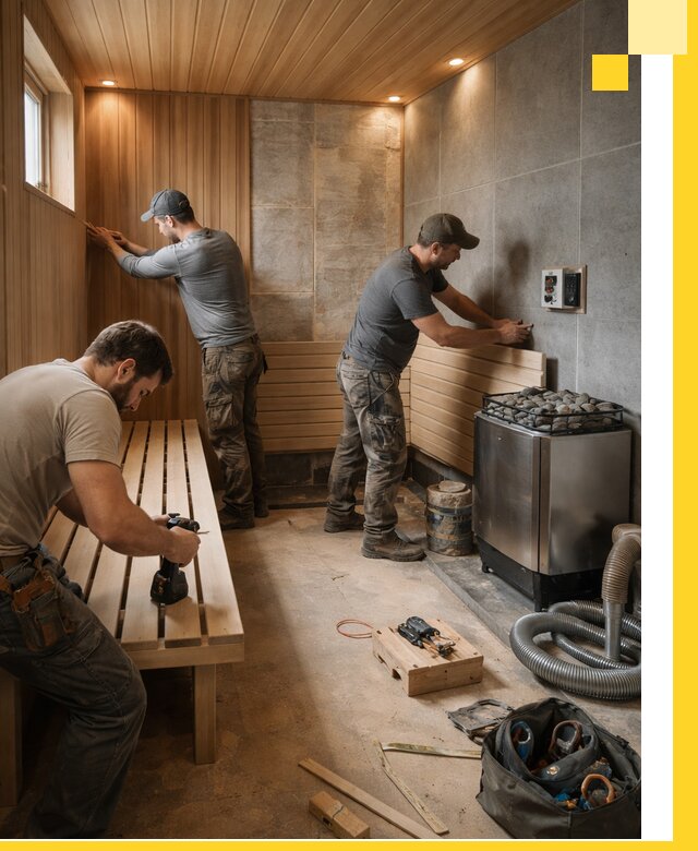 Сауны под ключ в Тайшете, проектирование, строительство, отделка