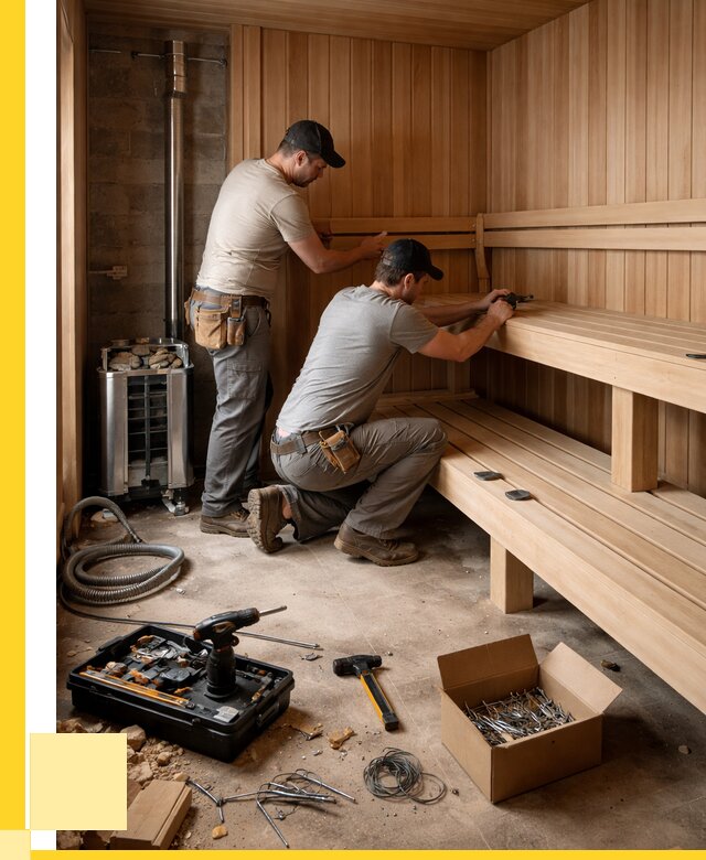 Монтаж саун под ключ в Тайшете от 124620 р. | ЭриданТшт
