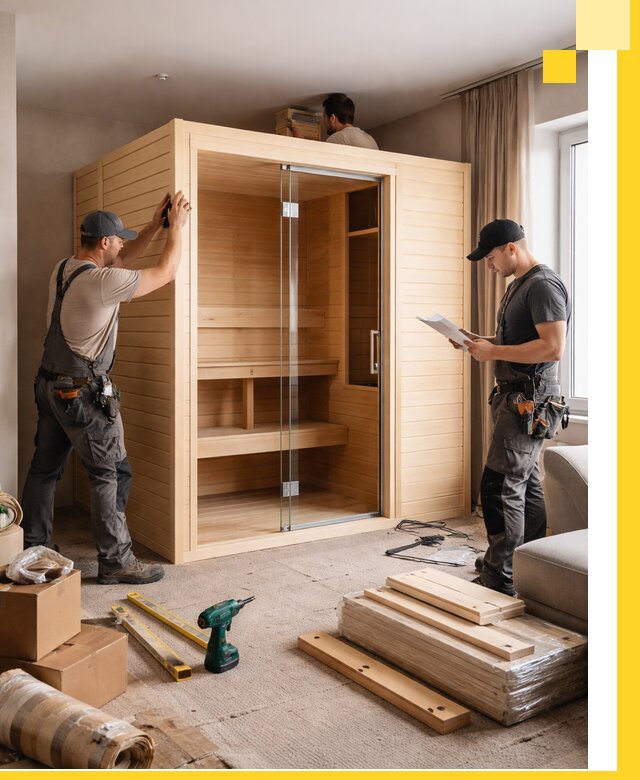 Установка и благоустройство саун в квартире в Тайшете