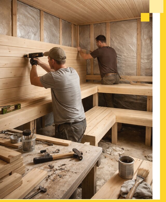 Профессиональная отделка бань и саун под ключ в Тайшете