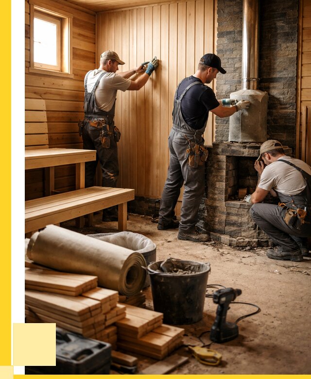 Ремонт бань под ключ в Тайшете от 46733 р. | ЭриданТшт