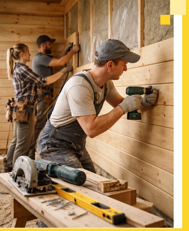 Обшивка бань под ключ в Тайшете: отделка стен и потолков