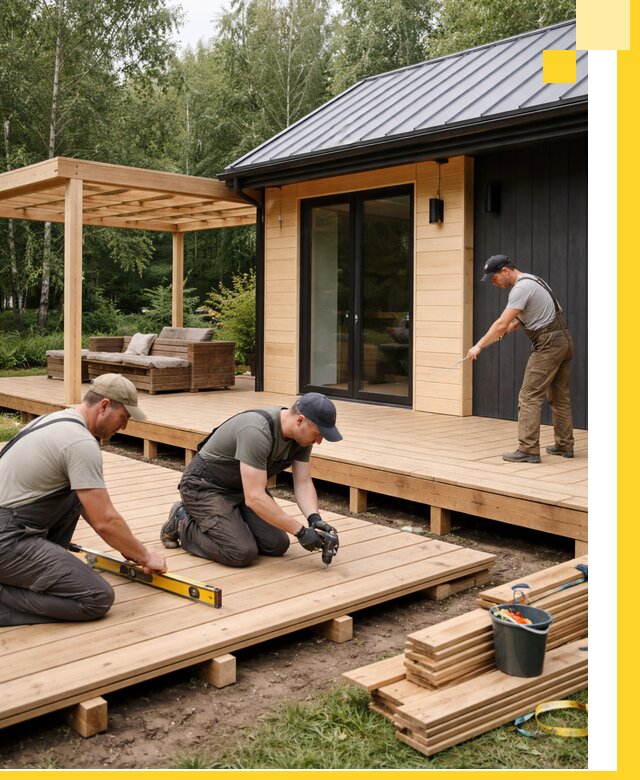 Строительство бань с террасой и бассейном под ключ в Тайшете