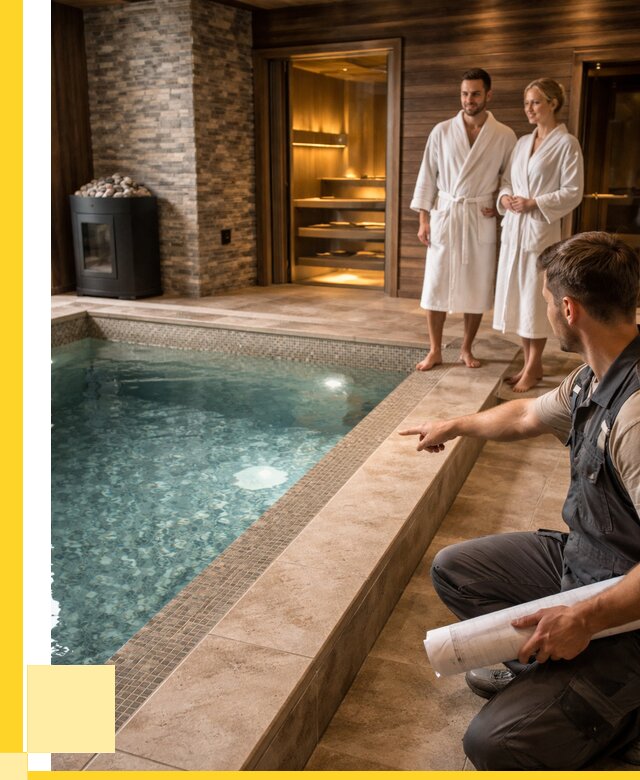 Проект бани с бассейном под ключ в Тайшете от 67503 р. | ЭриданТшт