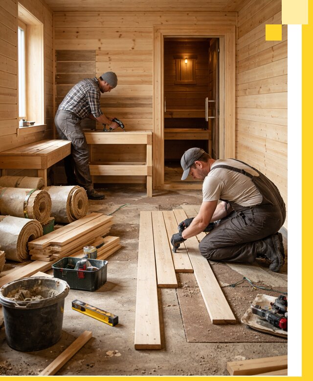 Индивидуальный проект бани с комнатой отдыха под ключ в Тайшете