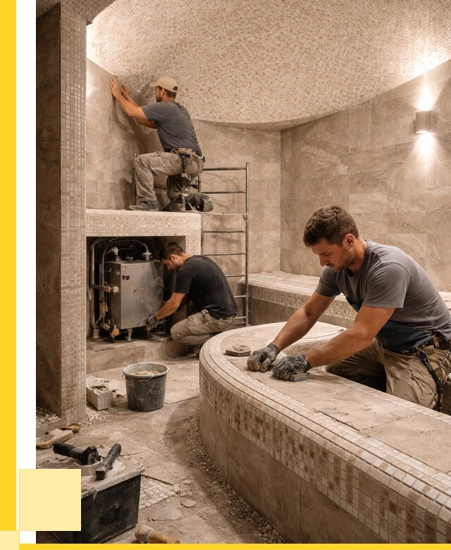 Монтаж хамамов под ключ в Тайшете от 259625 р. ЭриданТшт