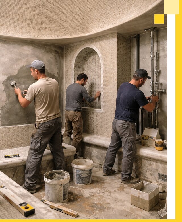 Профессиональный монтаж хамамов под ключ в Тайшете с гарантией