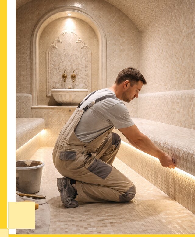 Отделка хамамов под ключ в Тайшете от 5712 р. | ЭриданТшт