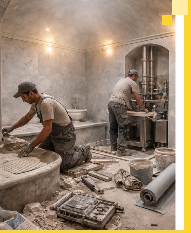 Строительство турецких бань хаммам под ключ в Тайшете