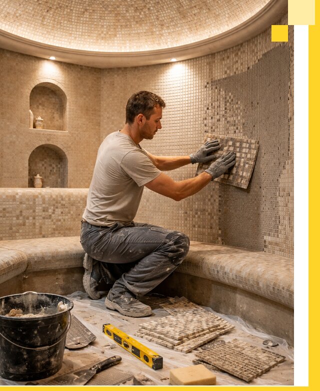 Устройство и монтаж домашнего хамама под ключ в Тайшете