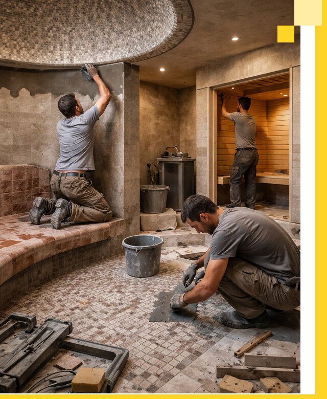 Проект и строительство хамама бани и сауны под ключ в Тайшете