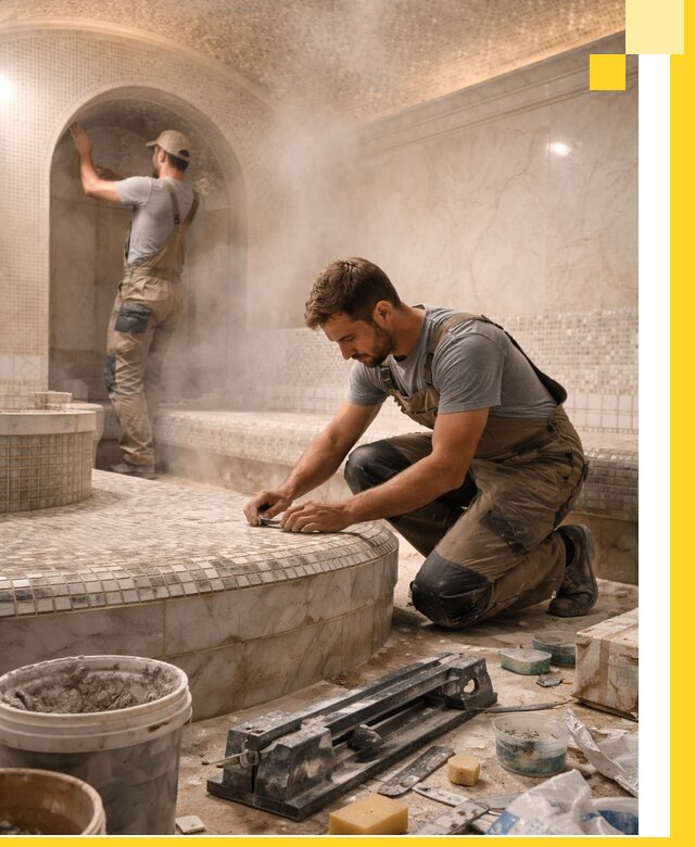 Профессиональный дизайн хамама и SPA под ключ в Тайшете