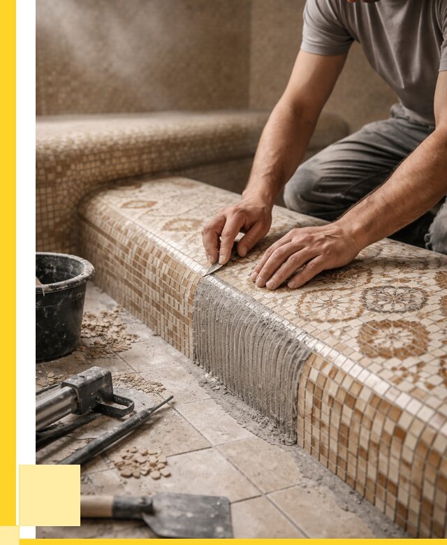 Плитка для хамама под ключ в Тайшете от 3635 р. | ЭриданТшт