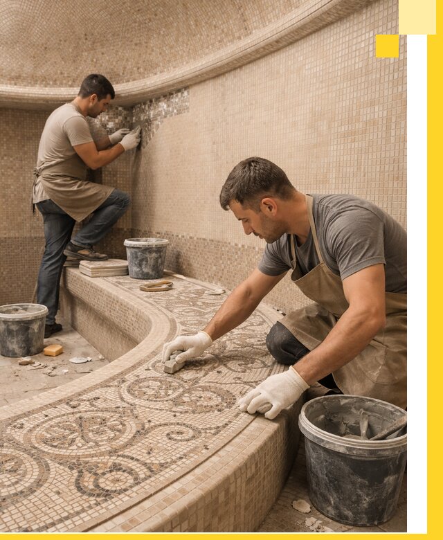 Плитка для хамама в Тайшете, укладка, подбор и поставка