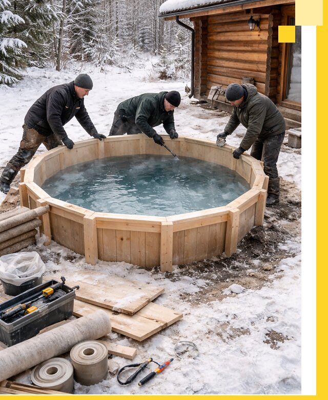 Изготовление и установка ледяных купелей под ключ в Тайшете